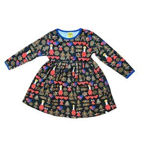 DUNS Gingerbread Dress Black Background sz 104